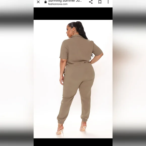 FASHION NOVA Women's Surviving Summer Jumpsuit Size 2X - Picture 4 of 8